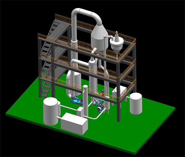 MVR蒸發器三維設計